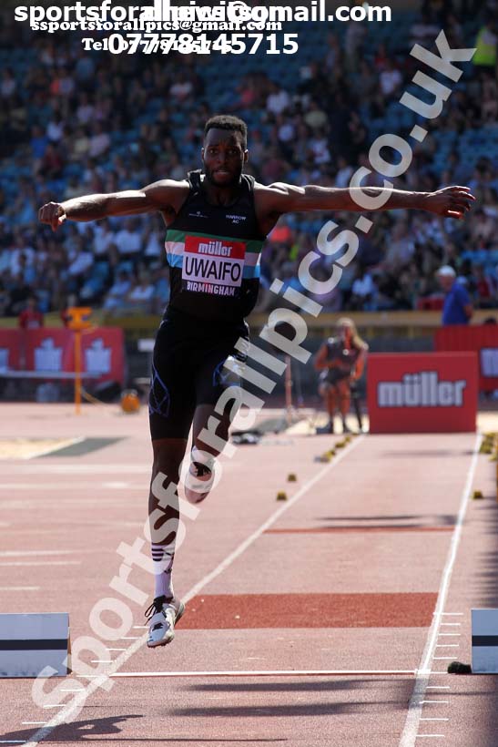 Mens triple jump, 2019 Muller British Championships, Alexander Stadium, Birmingham. Photo: David T. Hewitson/Sports for All Pics